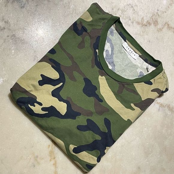 Sandro men’s camouflage T-shirt - Picture 2 of 4